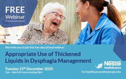 Appropriate Use of Thickened Liquids in Dysphagia Management Webinar