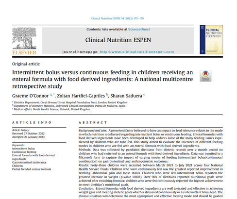  Sondevoeding tolerantie: bolus of continu voeden?