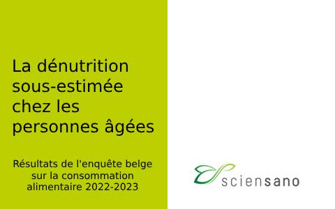 La dénutrition en Belgique – sondage 2022- 2023