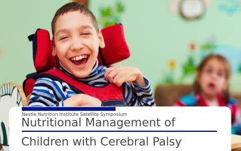 Webinar ESPGHAN: Enterale voeden van kinderen met CP